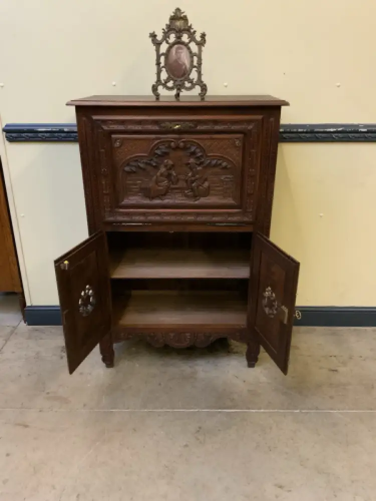 Antiker bretonischer Barschrank, Vertiko - traumhaft - Lieferung möglich! 14