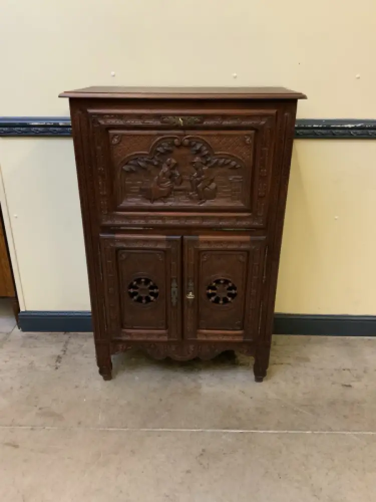 Antiker bretonischer Barschrank, Vertiko - traumhaft - Lieferung möglich! 16