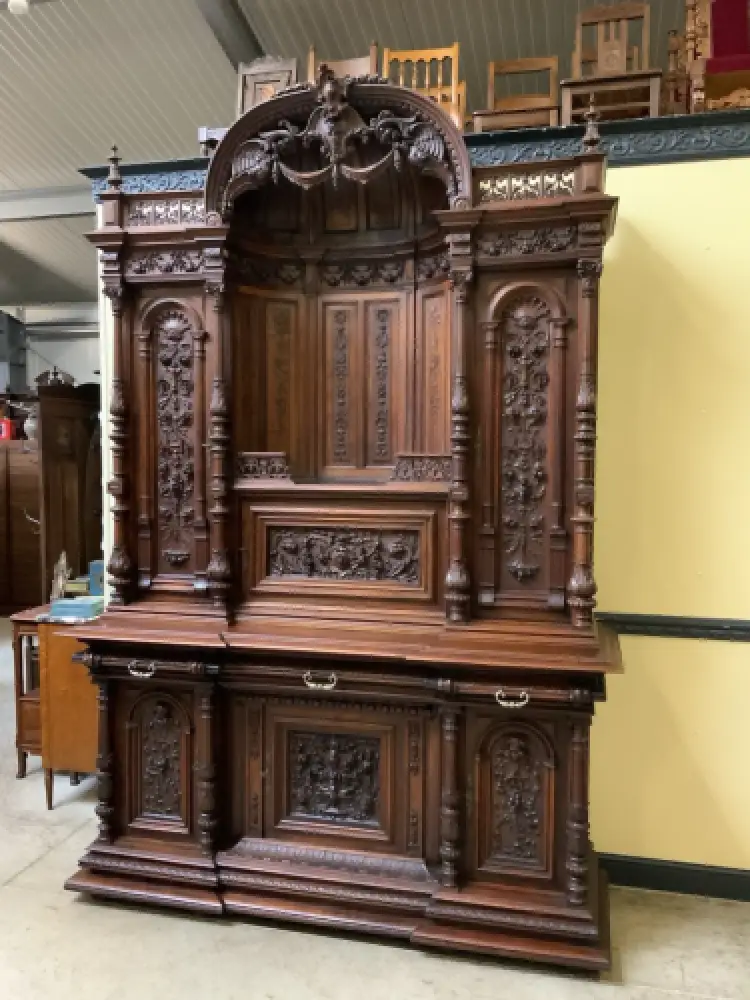 Sensationelles imposantes Neorenaissance Säulen Buffet,  Lieferung möglich! 22