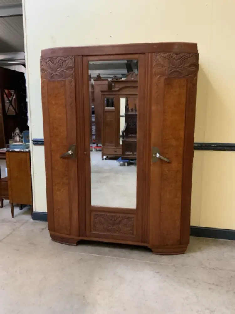 Antik - Kleiderschrank, Wäscheschrank - Art Deco -  Lieferung möglich! 0