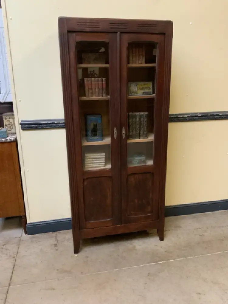 Antiker Jugendstil Bücherschrank, Vitrine, Traumhaft - Lieferung möglich! 1