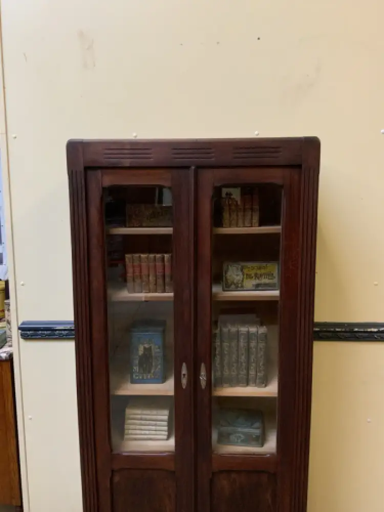 Antiker Jugendstil Bücherschrank, Vitrine, Traumhaft - Lieferung möglich! 7