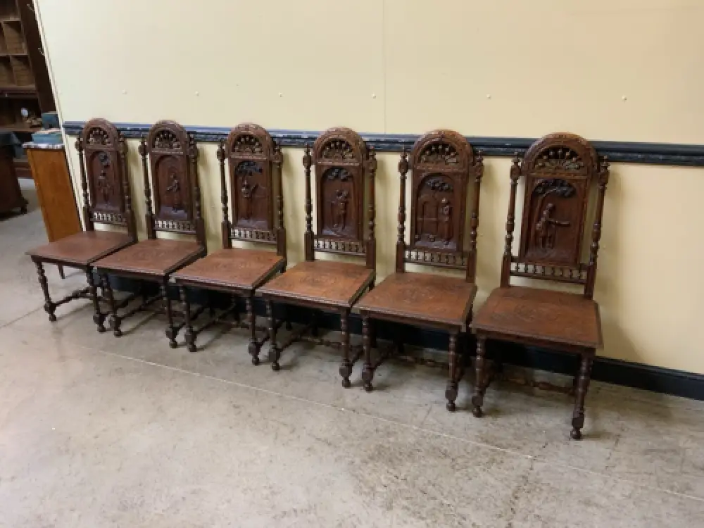 6 antike traumhaft schöne Bretonische Stühle - Lieferung möglich! 1