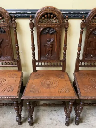 6 antike traumhaft schöne Bretonische Stühle - Lieferung möglich!