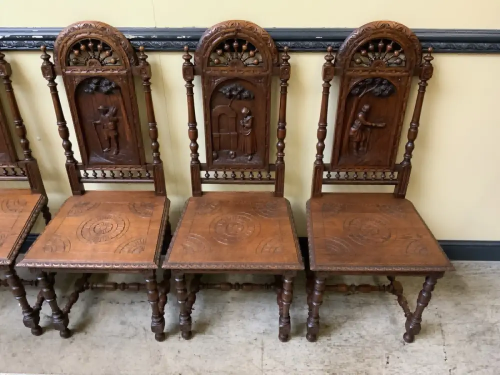 6 antike traumhaft schöne Bretonische Stühle - Lieferung möglich! 15