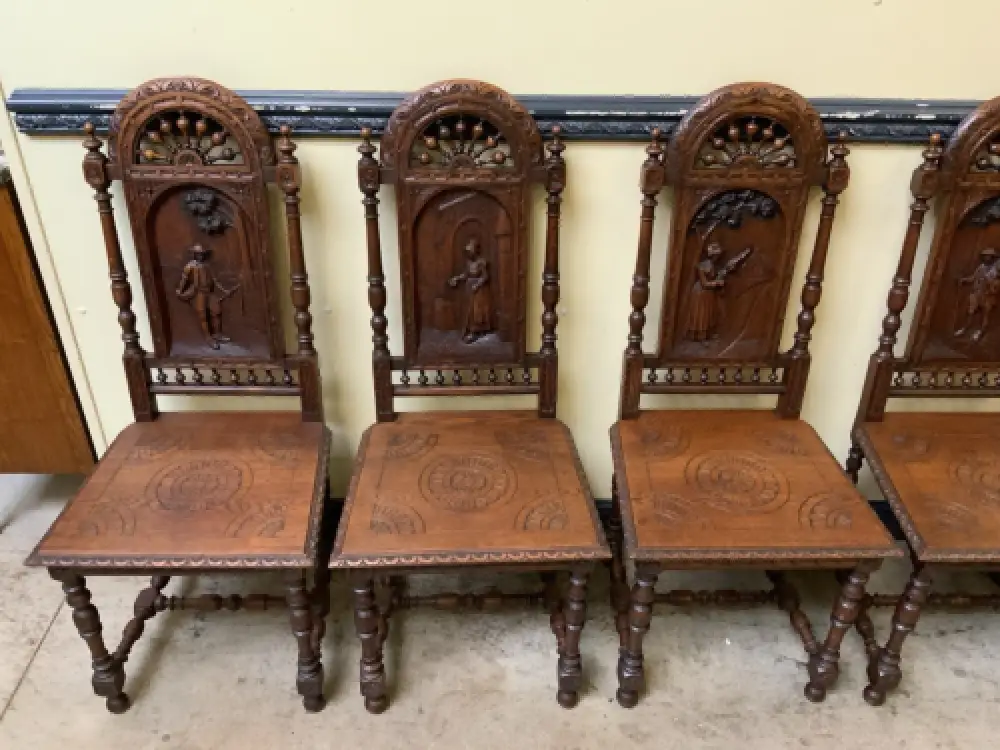 6 antike traumhaft schöne Bretonische Stühle - Lieferung möglich! 16