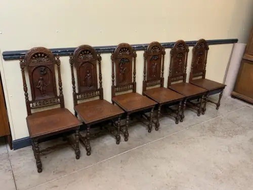 6 antike traumhaft schöne Bretonische Stühle - Lieferung möglich!