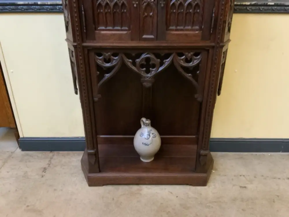 Antik - Vertiko, Anrichte, Pfeilerschrank - Neogotik - Lieferung möglich! 13