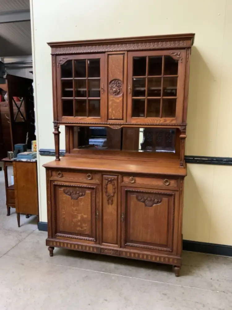 Antik - Buffet, Kredenz, Anrichte, Jugendstil,  Traumhaft - Lieferung möglich! 18