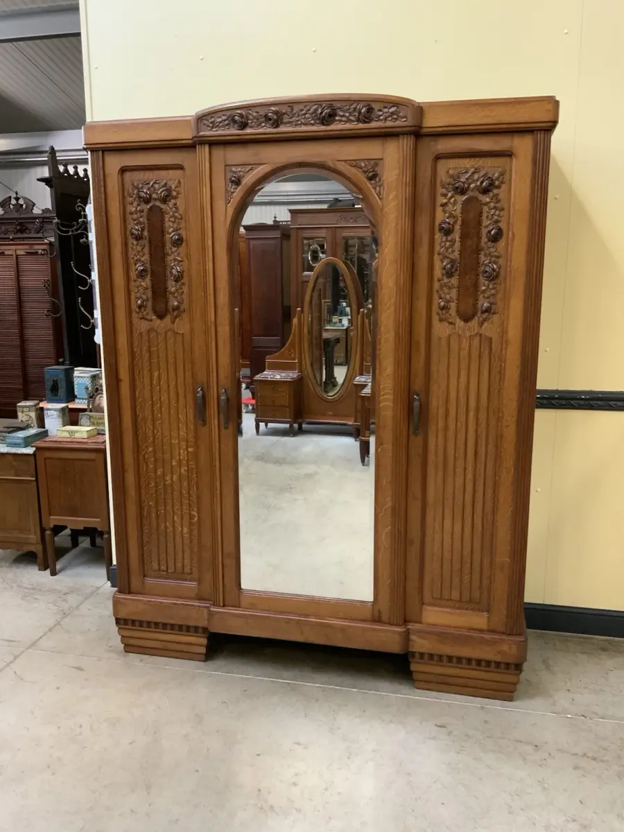 Antik - Kleiderschrank, Wäscheschrank - Art Deco -  Lieferung möglich!