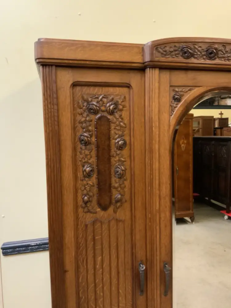 Antik - Kleiderschrank, Wäscheschrank - Art Deco -  Lieferung möglich! 15