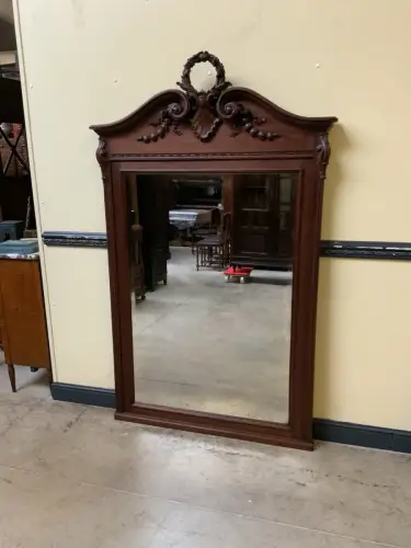 Antik -Imposanter Nußbaum Spiegel - Jugendstil -  Lieferung möglich!