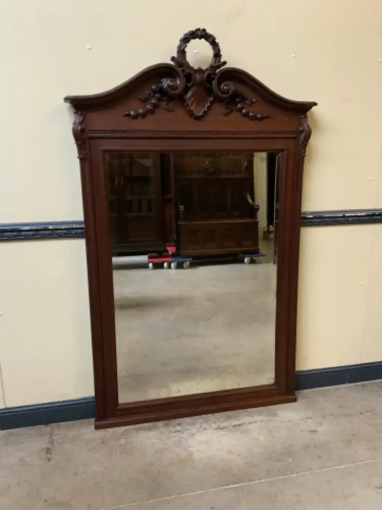 Antik -Imposanter Nußbaum Spiegel - Jugendstil -  Lieferung möglich! 1