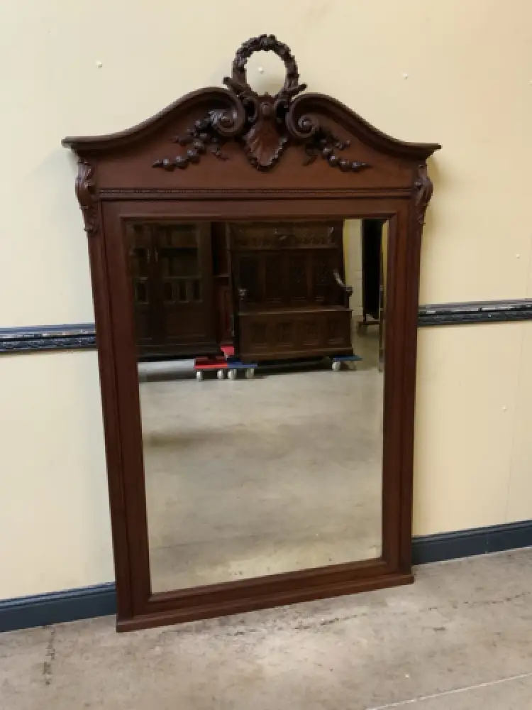 Antik -Imposanter Nußbaum Spiegel - Jugendstil -  Lieferung möglich! 10