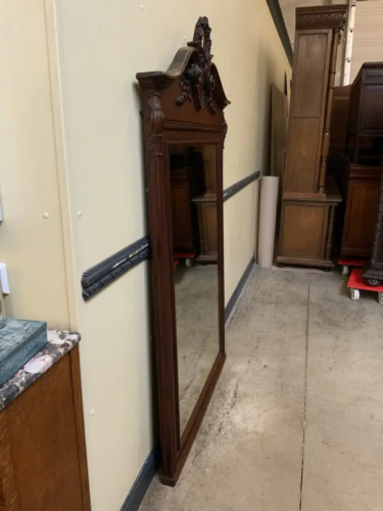 Antik -Imposanter Nußbaum Spiegel - Jugendstil -  Lieferung möglich! 11