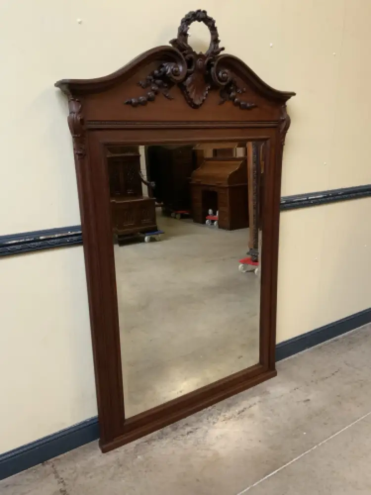 Antik -Imposanter Nußbaum Spiegel - Jugendstil -  Lieferung möglich! 4