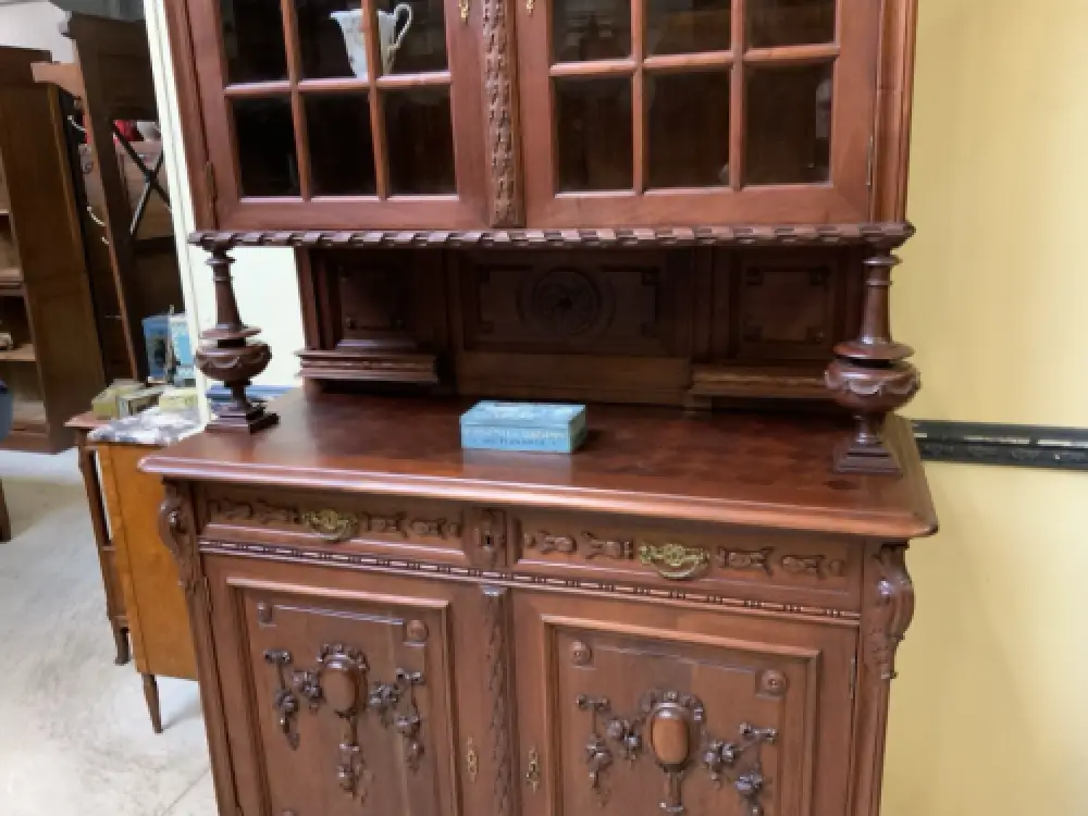 Antik - Imposantes Buffet, Kredenz, Vitrine, - Jugendstil - Lieferung möglich! 10