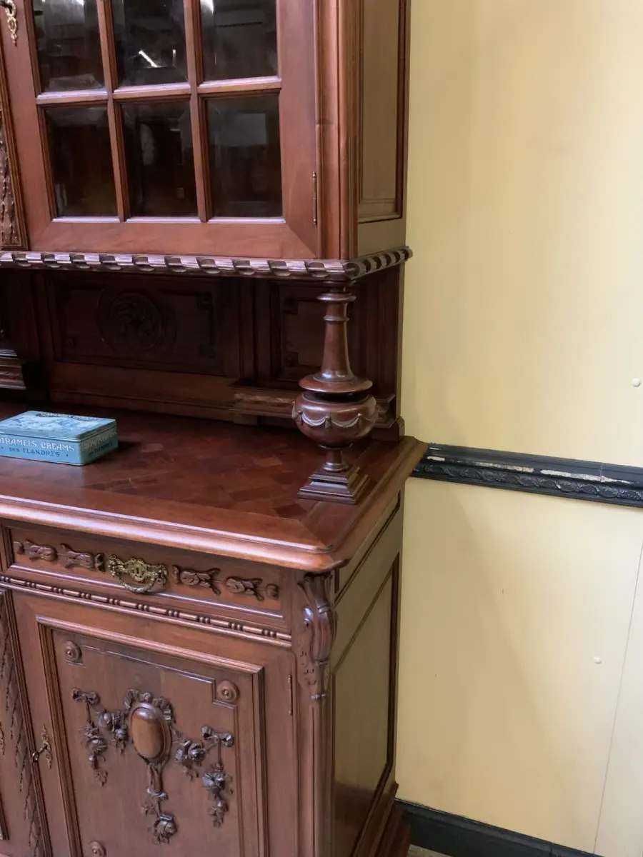 Antik - Imposantes Buffet, Kredenz, Vitrine, - Jugendstil - Lieferung möglich! 12