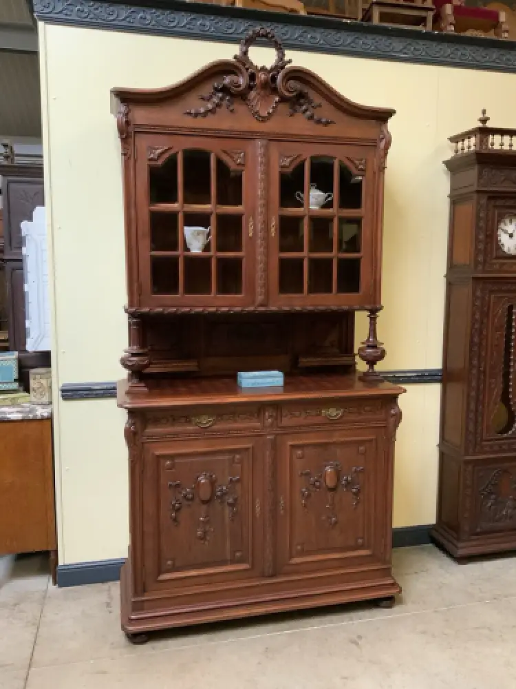 Antik - Imposantes Buffet, Kredenz, Vitrine, - Jugendstil - Lieferung möglich! 2