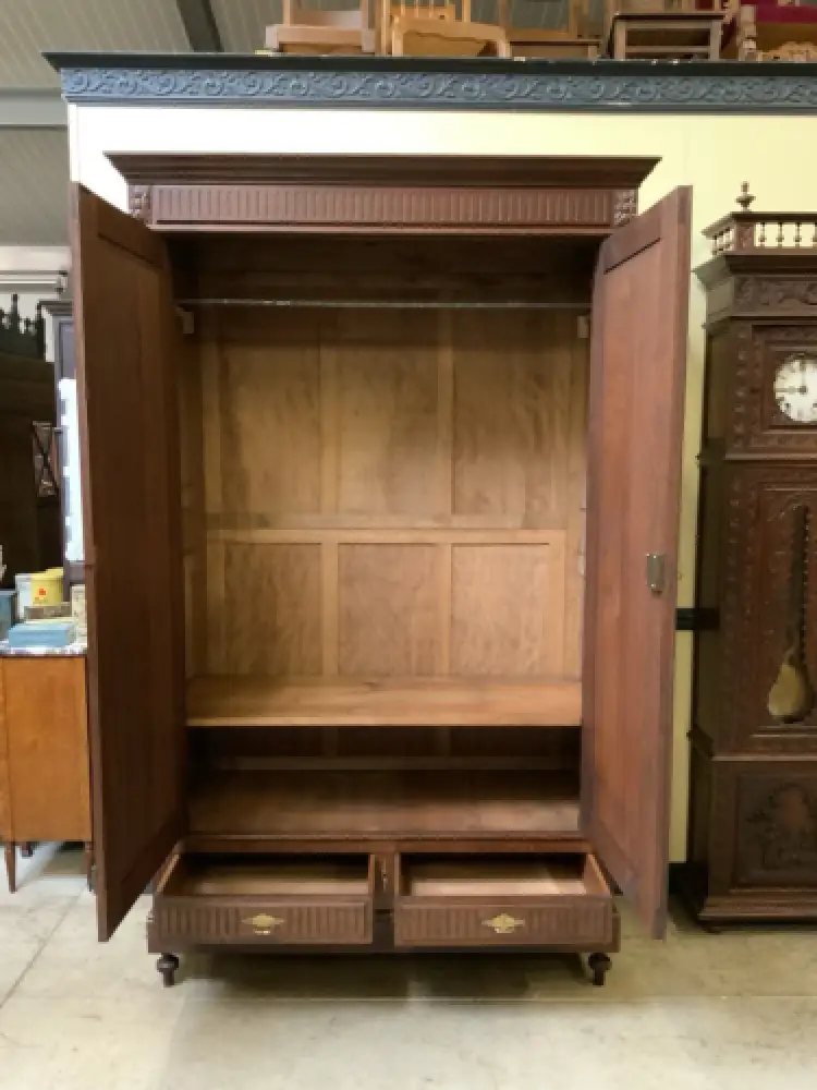 Antiker imposanter Jugendstil Kleiderschrank, sensationell - Lieferung möglich! 12