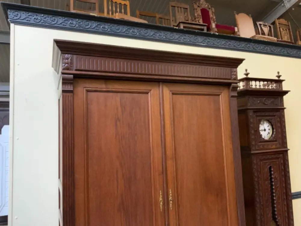Antiker imposanter Jugendstil Kleiderschrank, sensationell - Lieferung möglich! 5