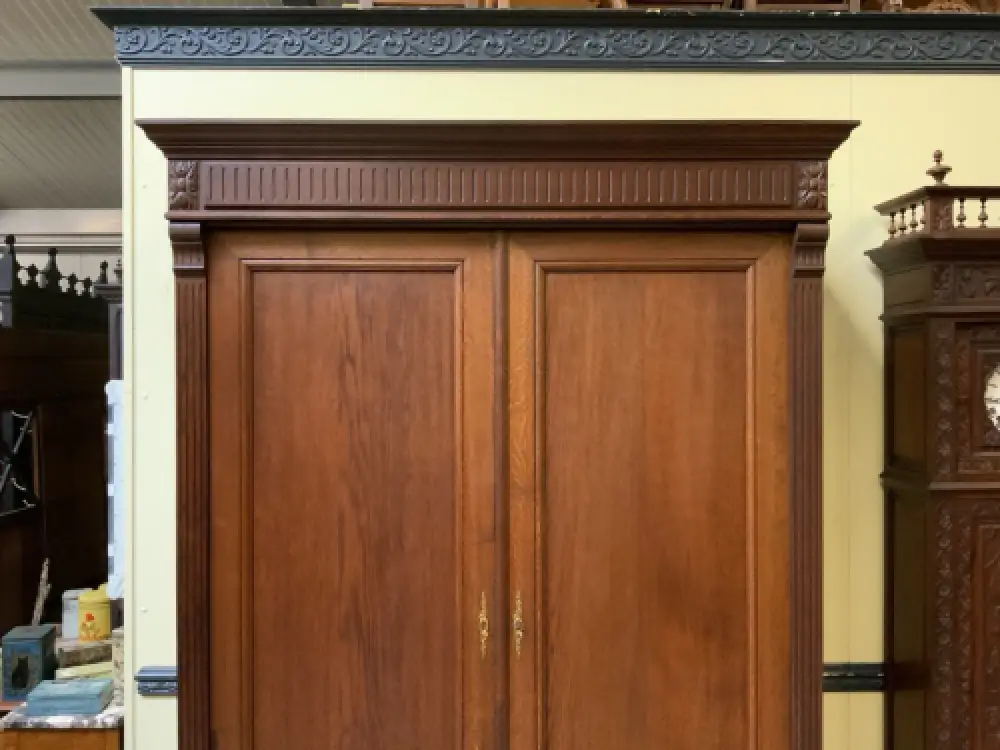 Antiker imposanter Jugendstil Kleiderschrank, sensationell - Lieferung möglich! 9
