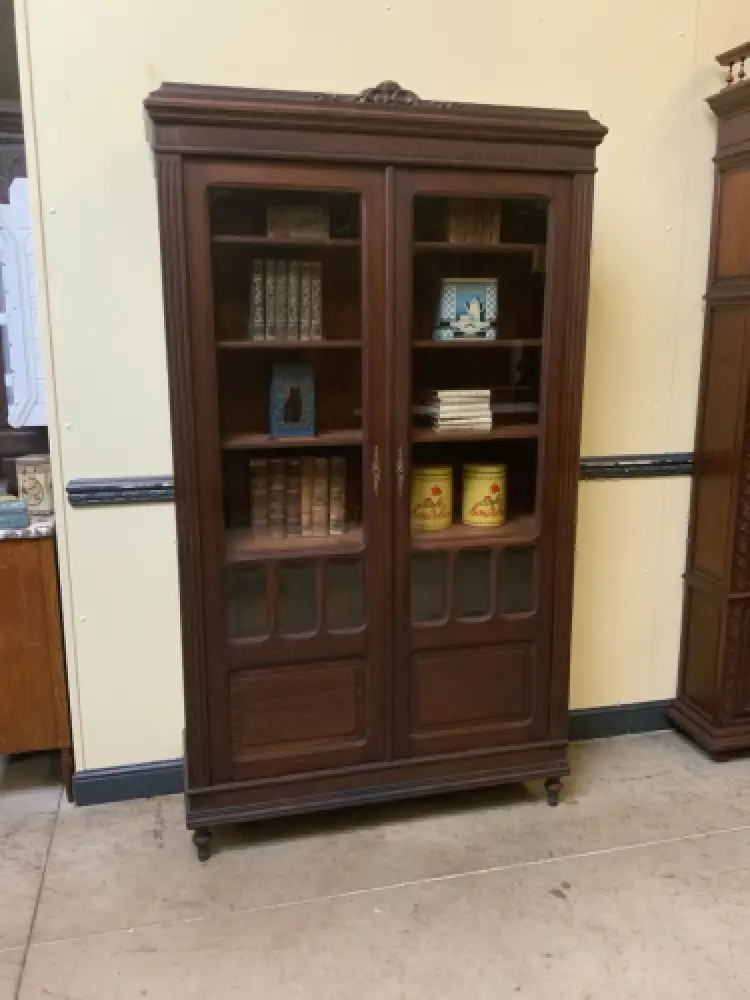 Antik - Vitrine, Bücherschrank - Jugendstil -  Lieferung möglich! 1