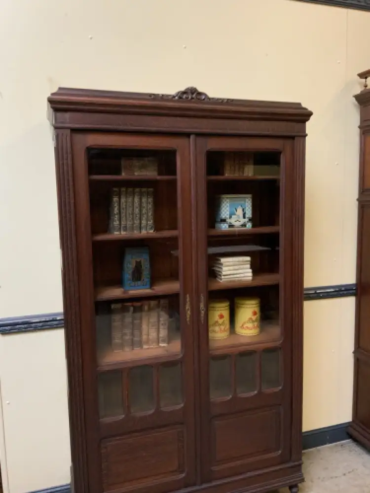 Antik - Vitrine, Bücherschrank - Jugendstil -  Lieferung möglich! 13