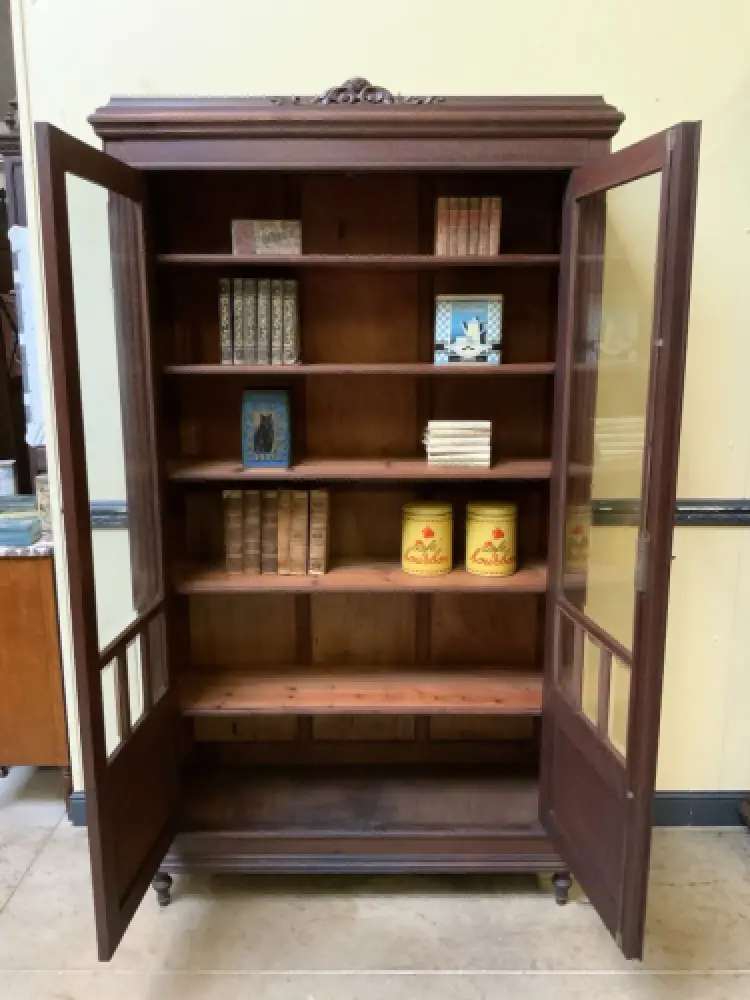 Antik - Vitrine, Bücherschrank - Jugendstil -  Lieferung möglich! 14