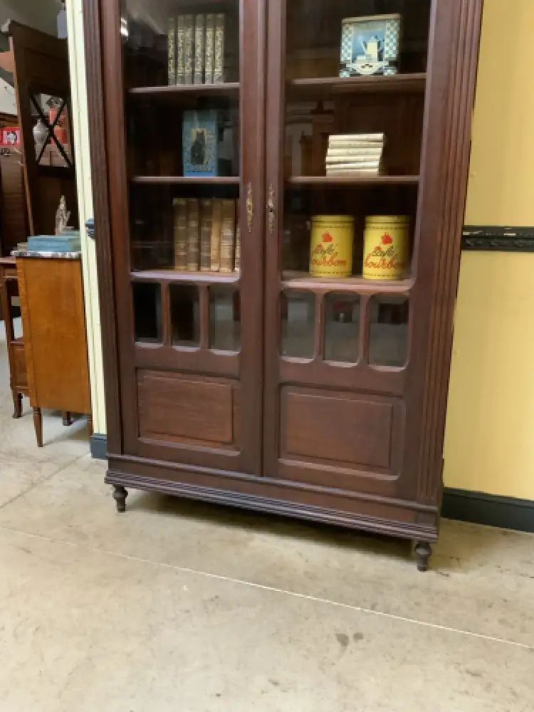 Antik - Vitrine, Bücherschrank - Jugendstil -  Lieferung möglich! 9