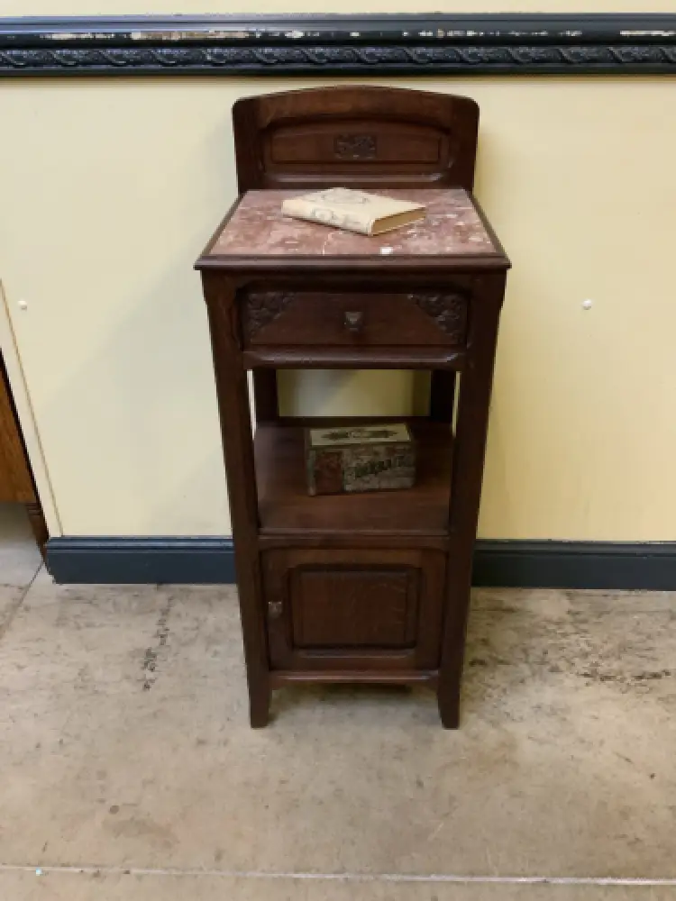 Antiker Jugendstil Nachtschrank, Vertiko   - Lieferung möglich! 10