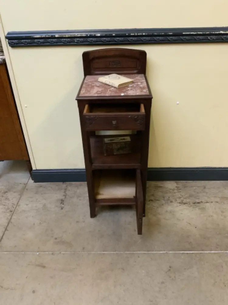 Antiker Jugendstil Nachtschrank, Vertiko   - Lieferung möglich! 11