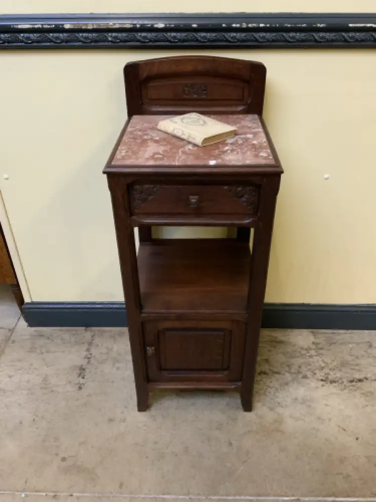 Antiker Jugendstil Nachtschrank, Vertiko   - Lieferung möglich! 12