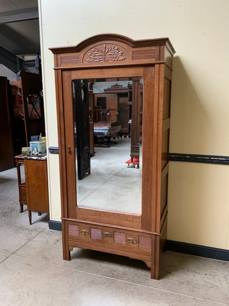 Antiker Jugendstil Wäscheschrank, -   Lieferung möglich! 3