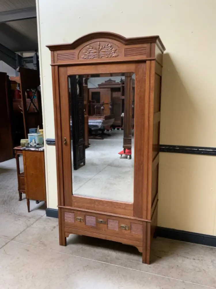 Antiker Jugendstil Wäscheschrank, -   Lieferung möglich! 3