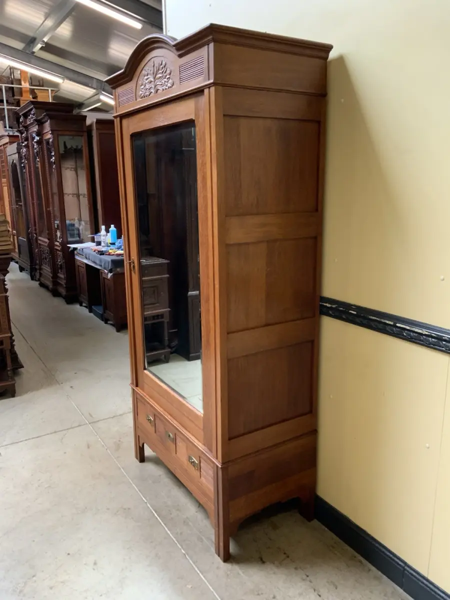 Antiker Jugendstil Wäscheschrank, -   Lieferung möglich! 5