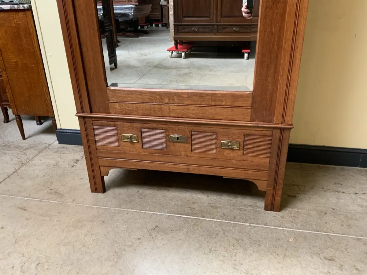 Antiker Jugendstil Wäscheschrank, -   Lieferung möglich! 9