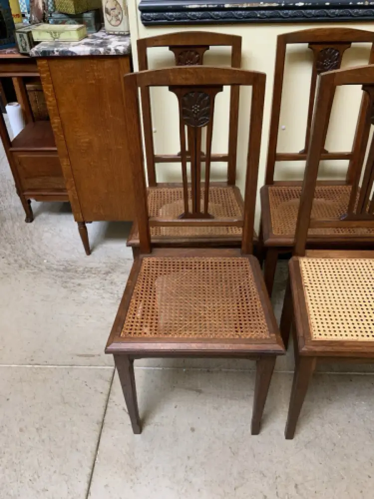 12 antike Jugendstil Stühle - Lieferung möglich! 15