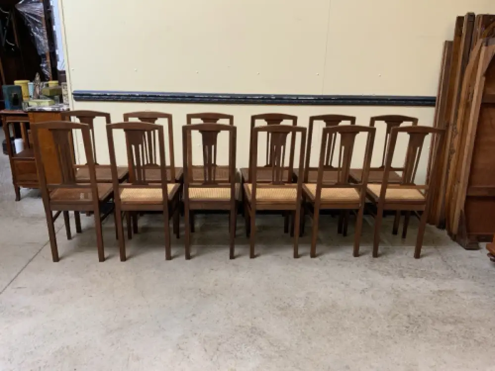 12 antike Jugendstil Stühle - Lieferung möglich! 21