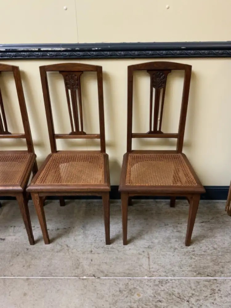 12 antike Jugendstil Stühle - Lieferung möglich! 9