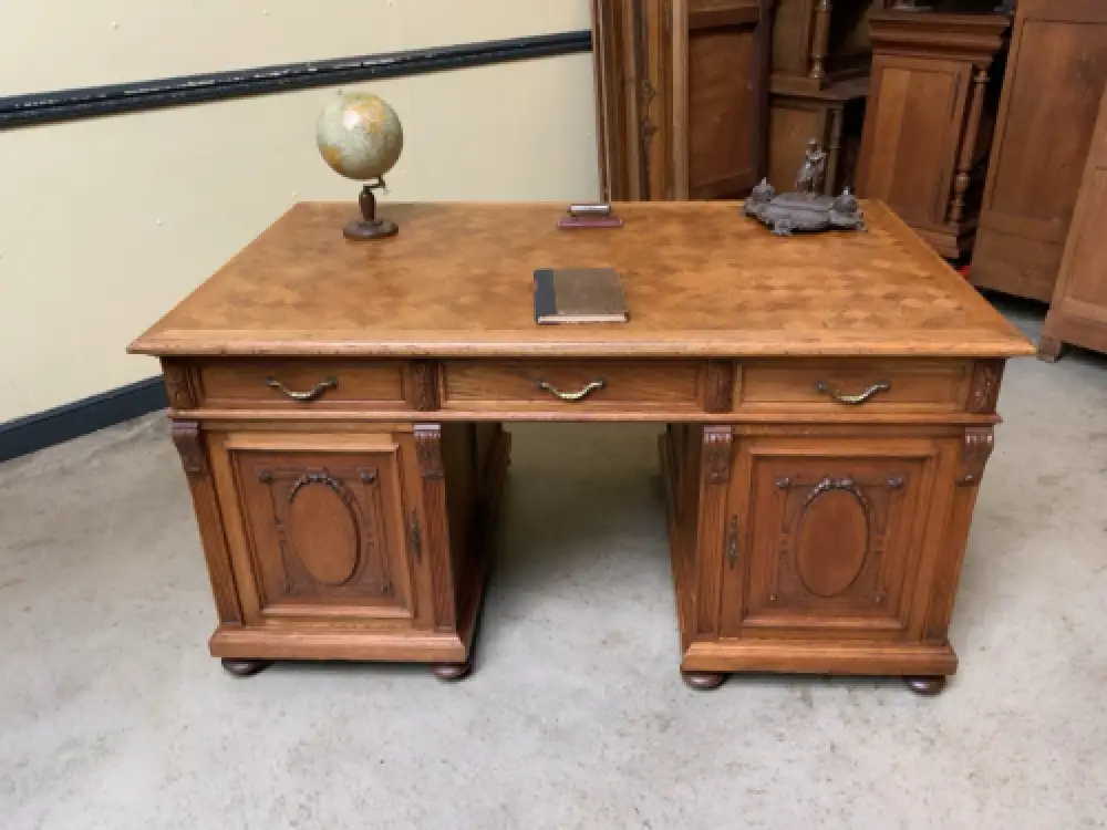 Antik - frei aufstellbarer Schreibtisch - Jugendstil - Lieferung möglich! 0