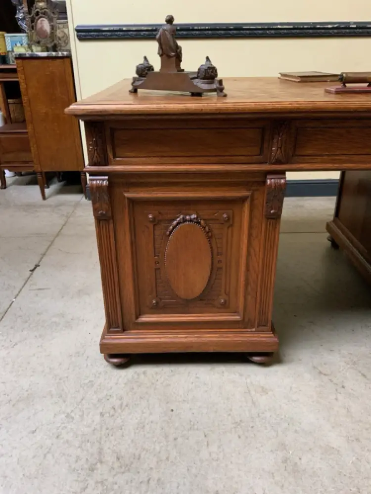 Antik - frei aufstellbarer Schreibtisch - Jugendstil - Lieferung möglich! 15