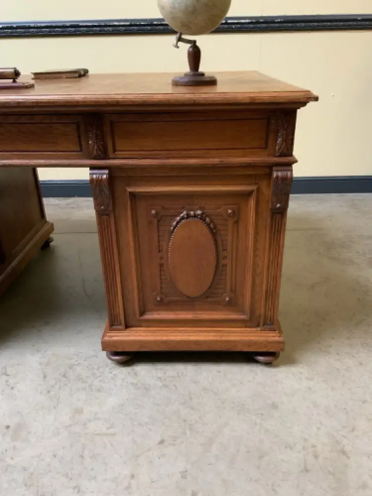 Antik - frei aufstellbarer Schreibtisch - Jugendstil - Lieferung möglich! 17