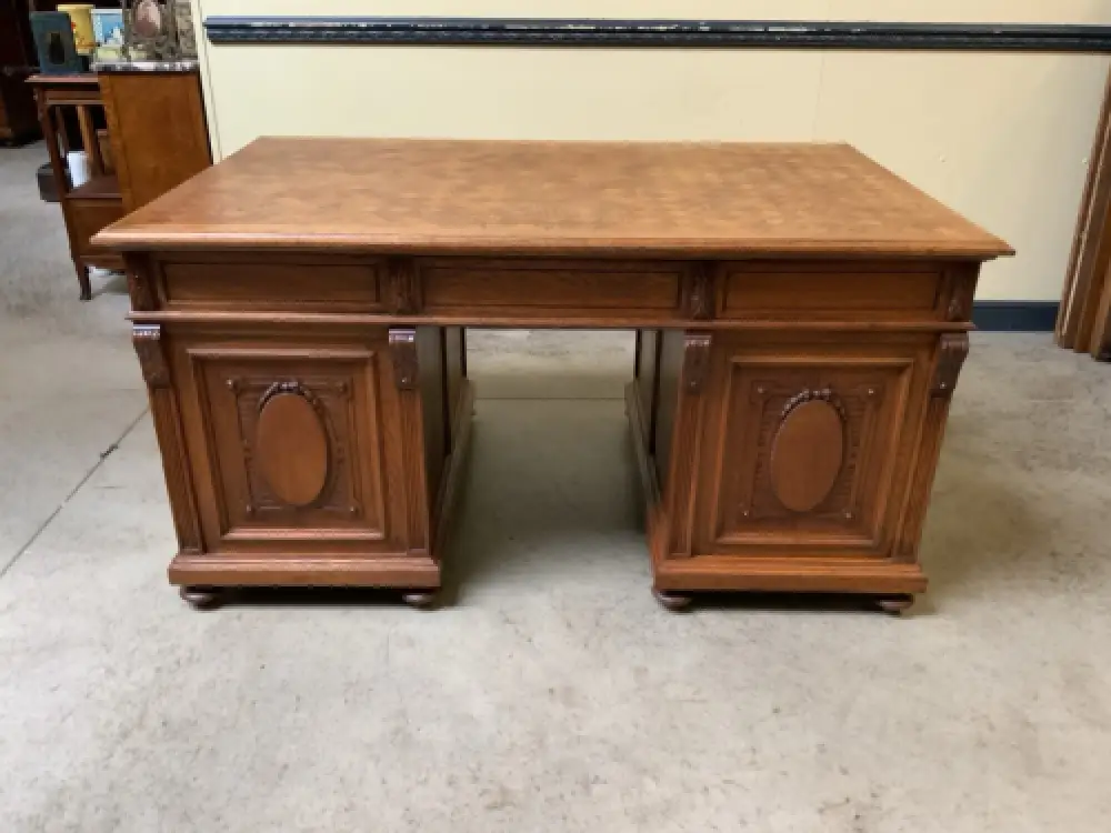 Antik - frei aufstellbarer Schreibtisch - Jugendstil - Lieferung möglich! 19