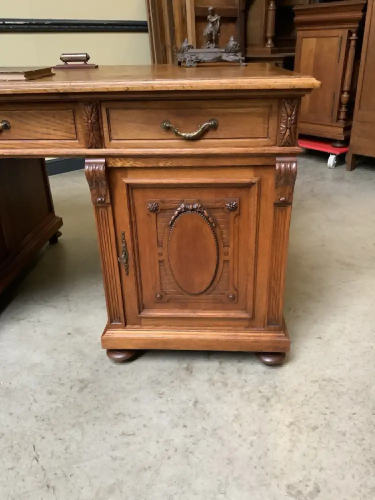 Antik - frei aufstellbarer Schreibtisch - Jugendstil - Lieferung möglich! 6