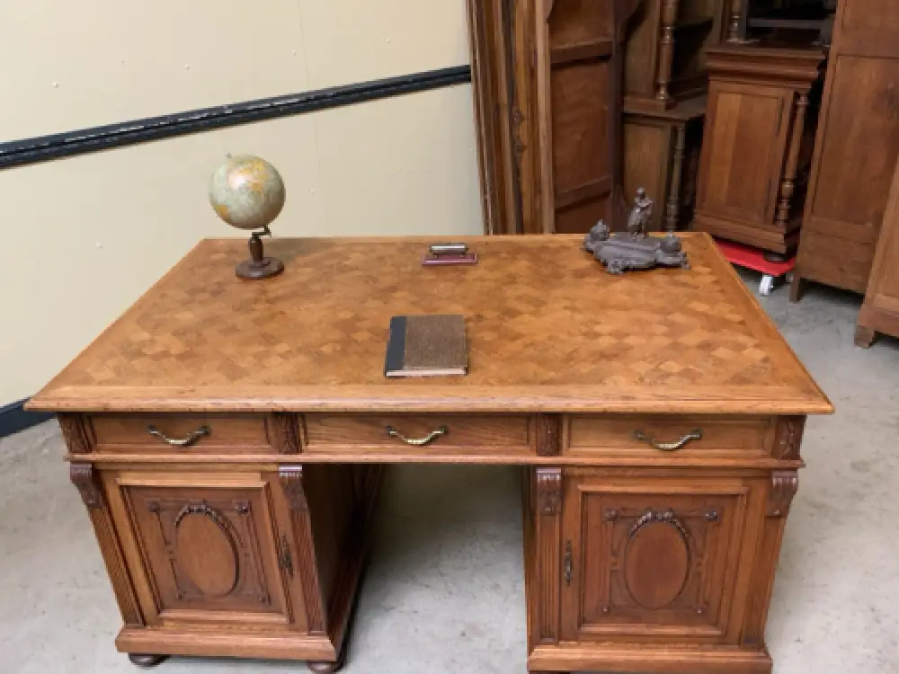 Antik - frei aufstellbarer Schreibtisch - Jugendstil - Lieferung möglich! 7