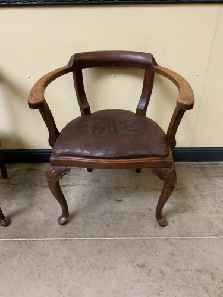 Antik - Doppelseitiger Schreibtisch mit 2 Armstühle - Lieferung möglich! 22