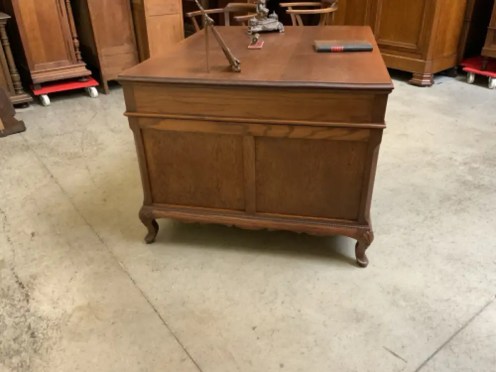 Antik - Doppelseitiger Schreibtisch mit 2 Armstühle - Lieferung möglich! 7