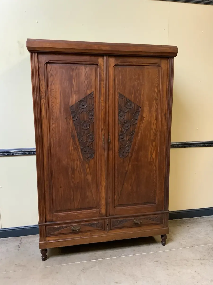 Antik - Kleiderschrank, Wäscheschrank - Art Deco -  Lieferung möglich!