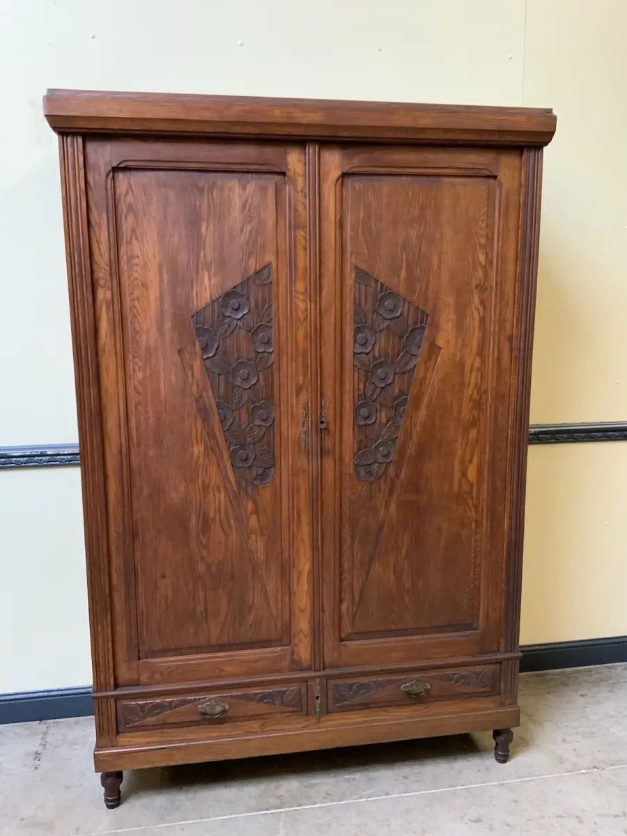 Antik - Kleiderschrank, Wäscheschrank - Art Deco -  Lieferung möglich! 13